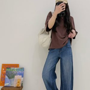 復古色彎刀褲-325