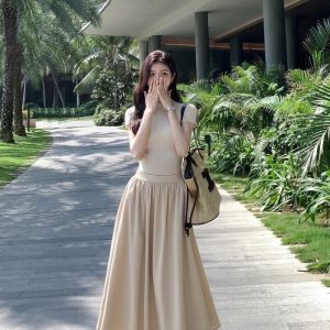 輕法式氣質長裙-290